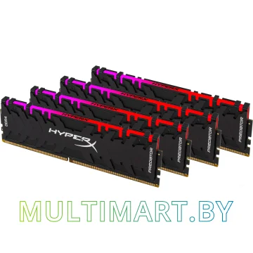 Оперативная память HyperX Predator RGB 4x8GB DDR4 PC4-24000 (HX430C15PB3AK4/32)